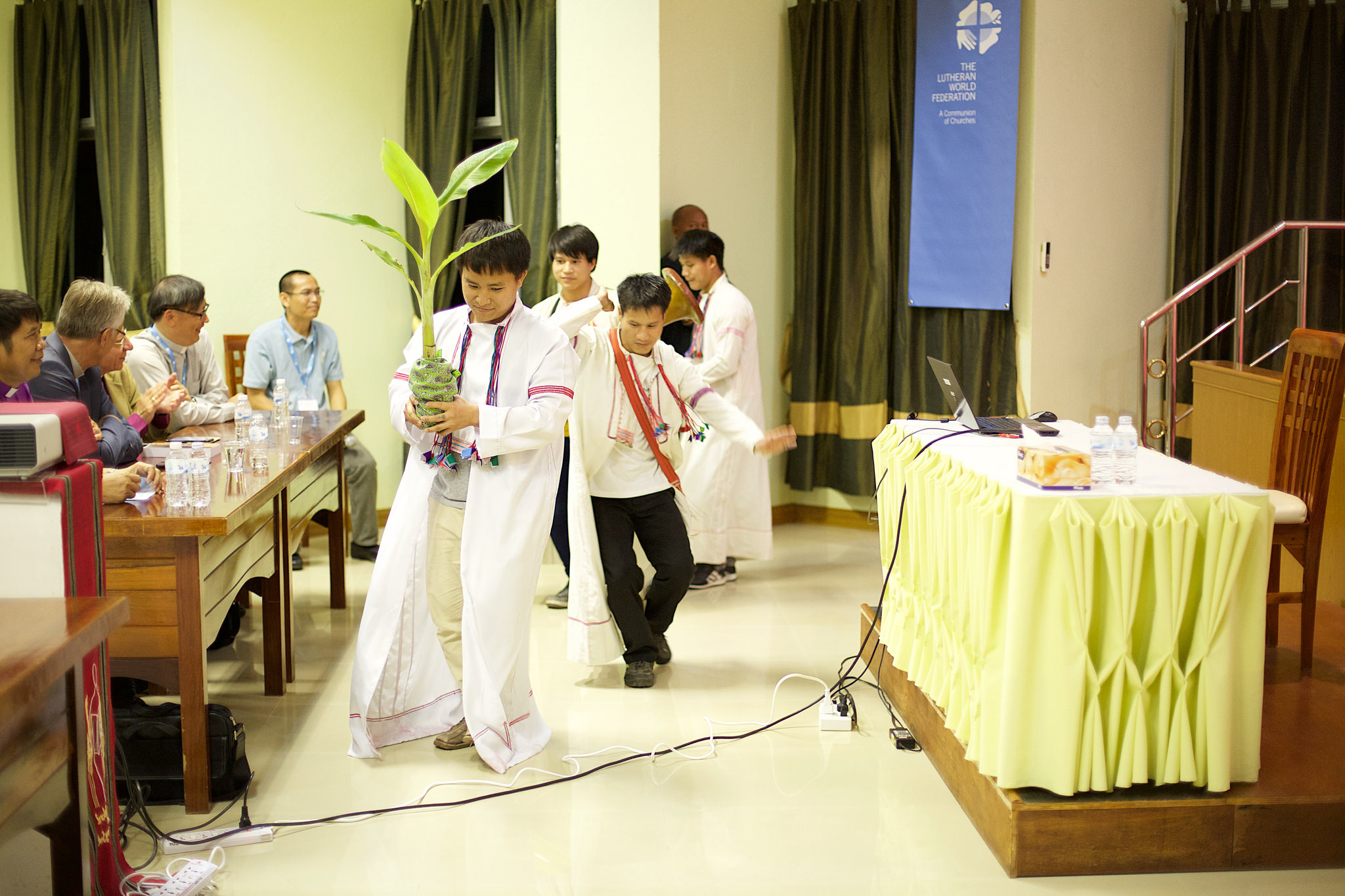 Pre-Assembly participants were introduced to Thai culture in song and dance.