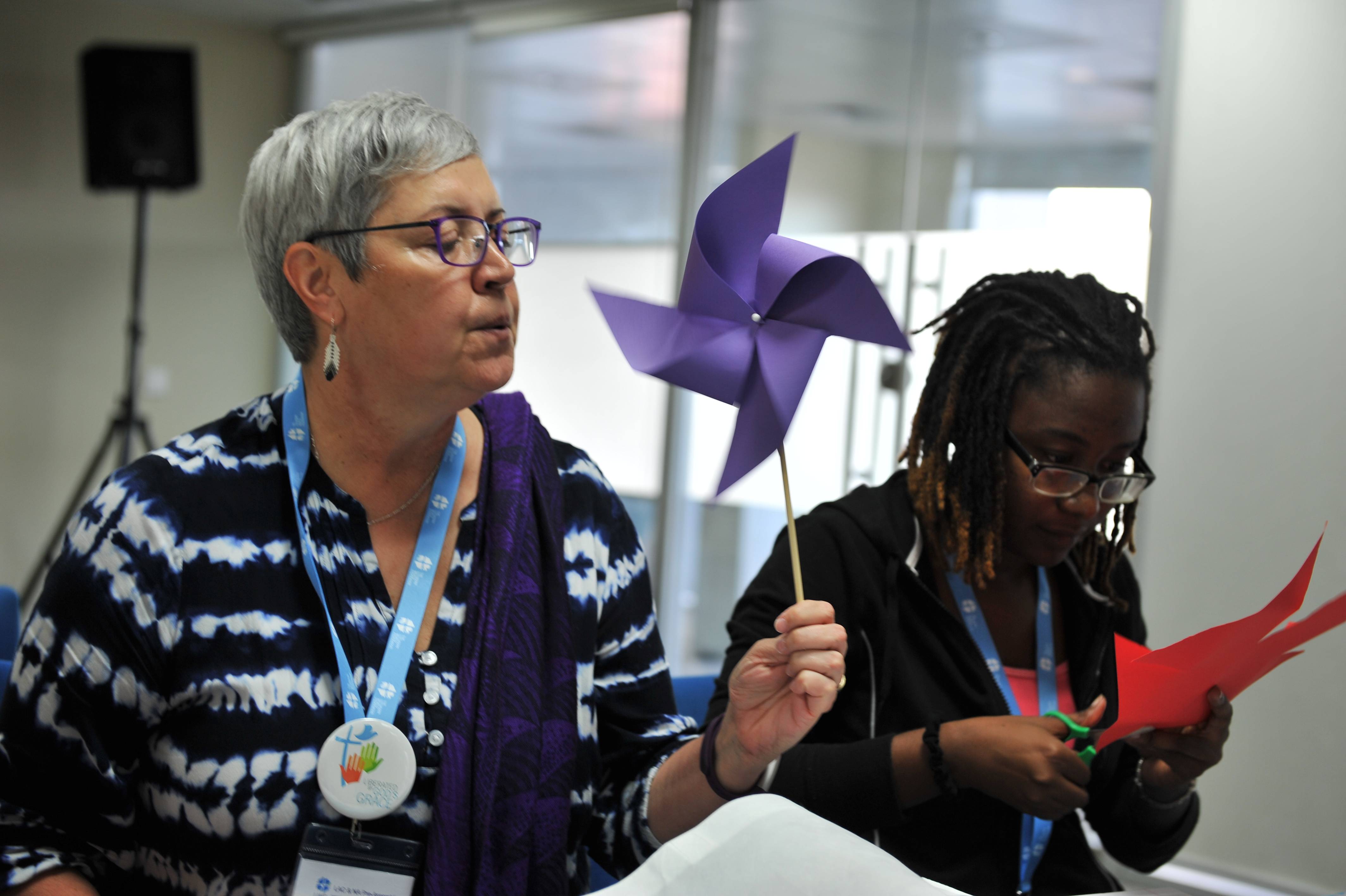  Canadian National Bishop Susan C. Johnson and LWF Council member Danielle Dokman participating in a women's pre-meeting for LWF's Pre-Assemblies for Latin American & the Caribbean and North America