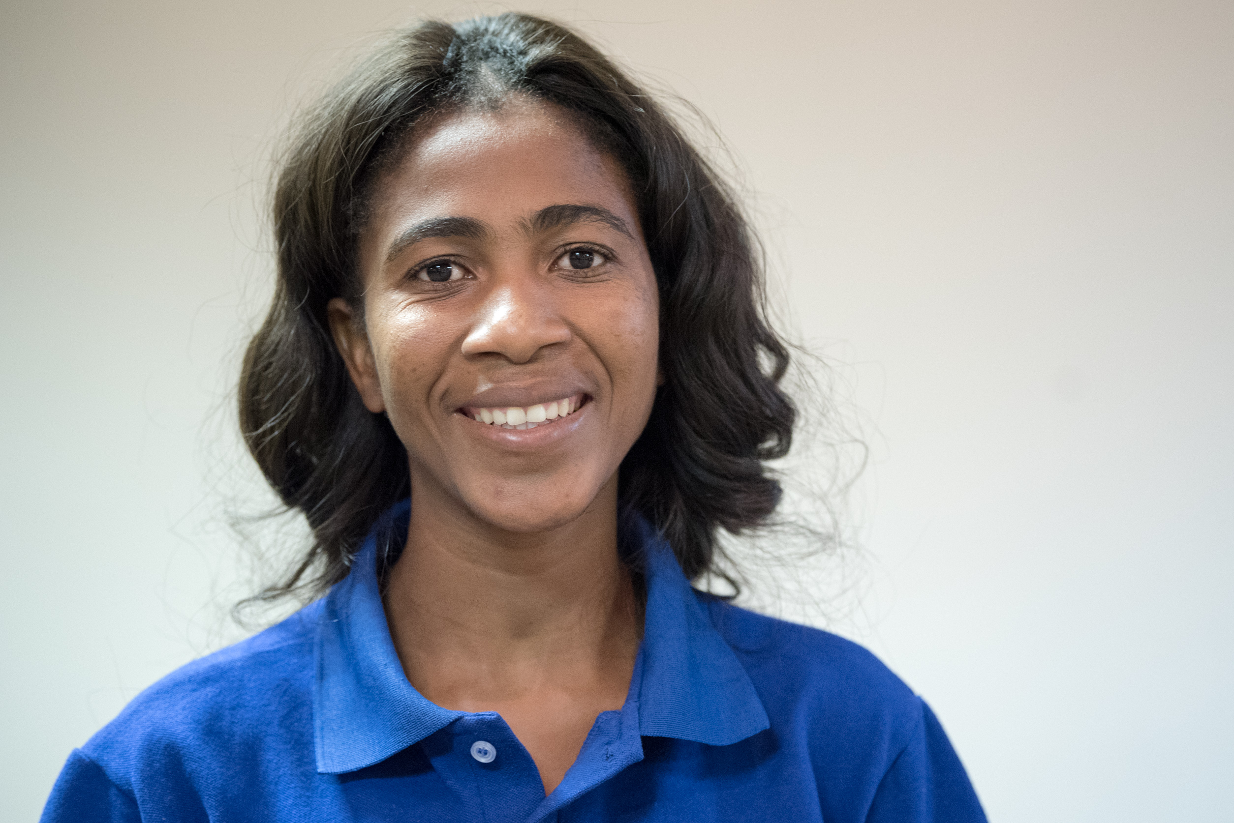 Ester N. Sakaria from the Evangelical Lutheran Church in Namibia, a steward at the Lutheran World Federation's Twelfth Assembly. Photo: LWF/Albin Hillert