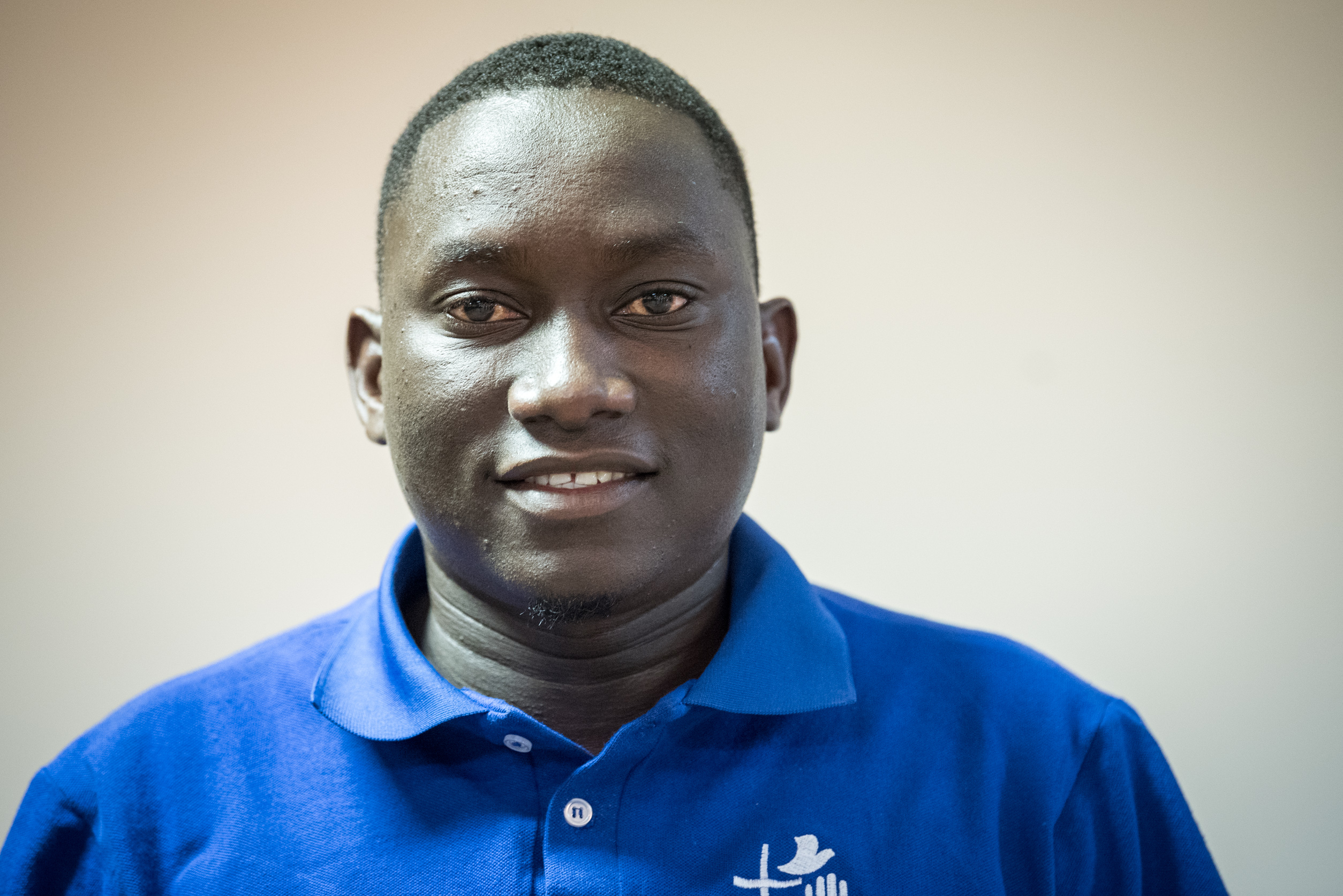 Titus Aukongo from the Evangelical Lutheran Church in Namibia, a volunteer at the Lutheran World Federation's Twelfth Assembly. Photo: LWF/Albin Hillert