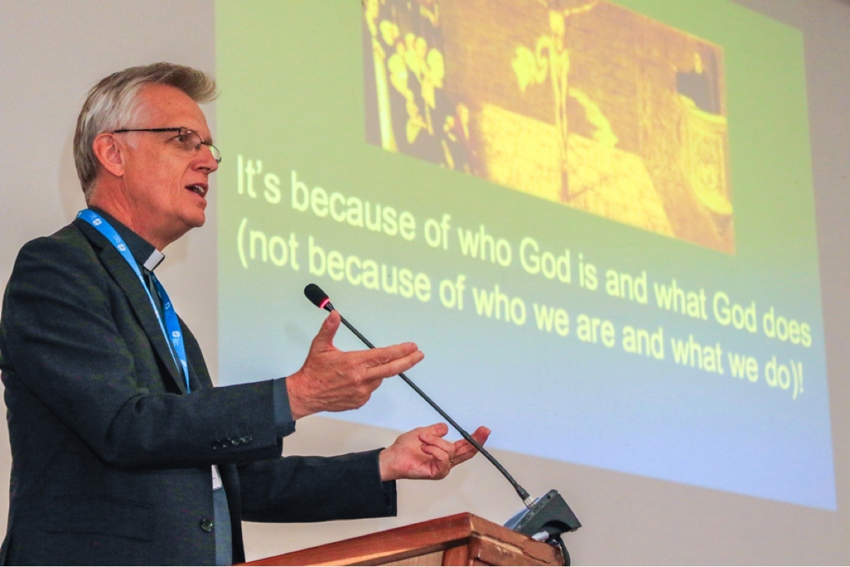 Rev Dr Martin Junge, General Secretary of the LWF in his address to the Youth Pre-Assembly before the Twelfth LWF assembly.