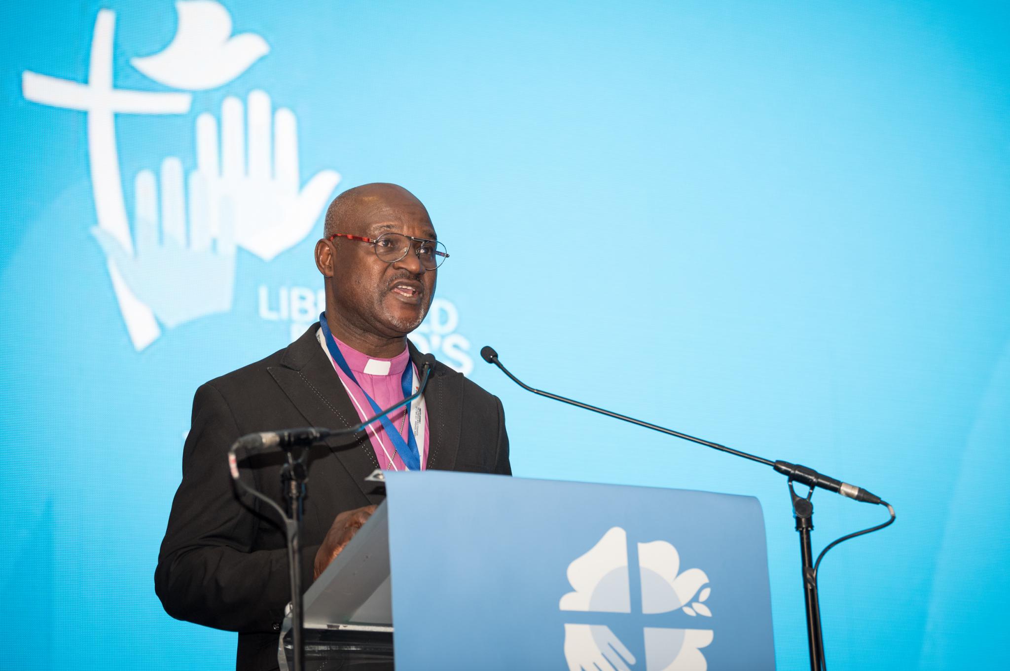 Pfarrer Dr. Musa Panti Filibus, Erzbischof der Lutherischen Kirche Christi in Nigeria, Präsident des Lutherischen Weltbundes. Foto: LWB/Albin Hillert