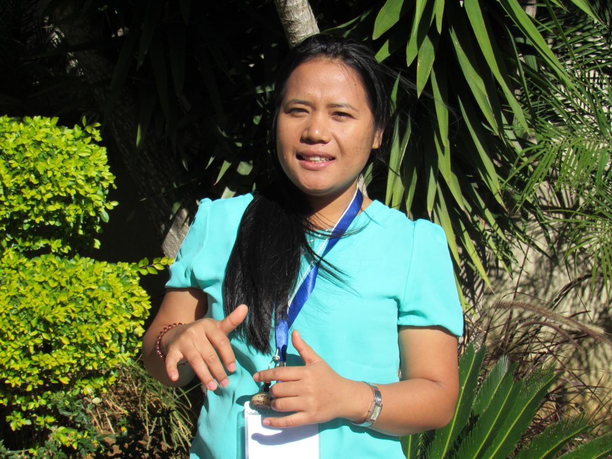 Delmi Rohdearni Saragih from Simalungun Protestant Christian Church in Indonesia. Photo: LWF/Umesh Pokharel Delmi Rohdearni Saragih from Simalungun Protestant Christian Church in Indonesia. Photo: LWF/Umesh Pokharel