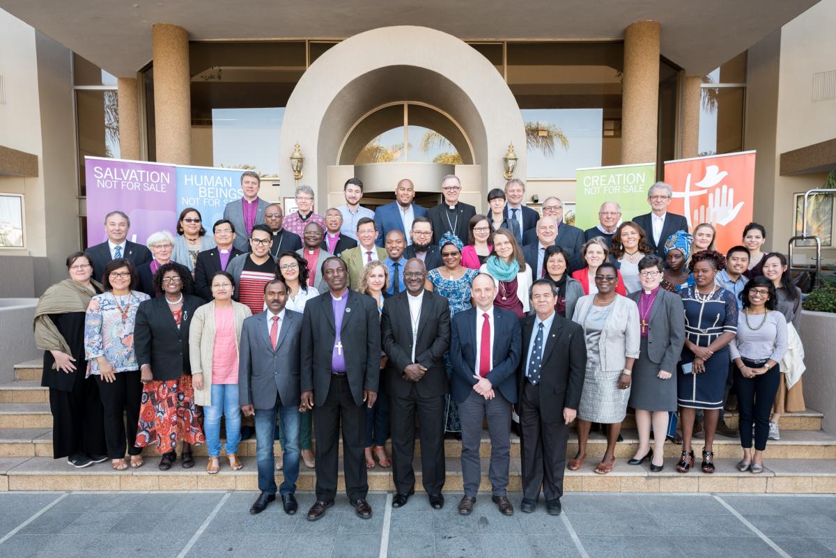 The newly elected Council of the Lutheran World Federation during its first meeting on 17 May in Windhoek, Namibia. Photo: LWF/Albin Hillert