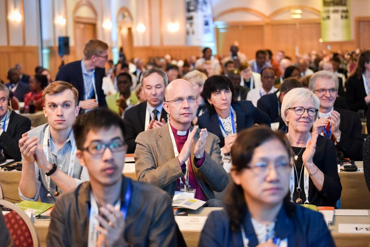 Delegates of the Twelfth Assembly of the Lutheran World Federation in Windhoek, Namibia. Photo: LWF/Albin Hillert