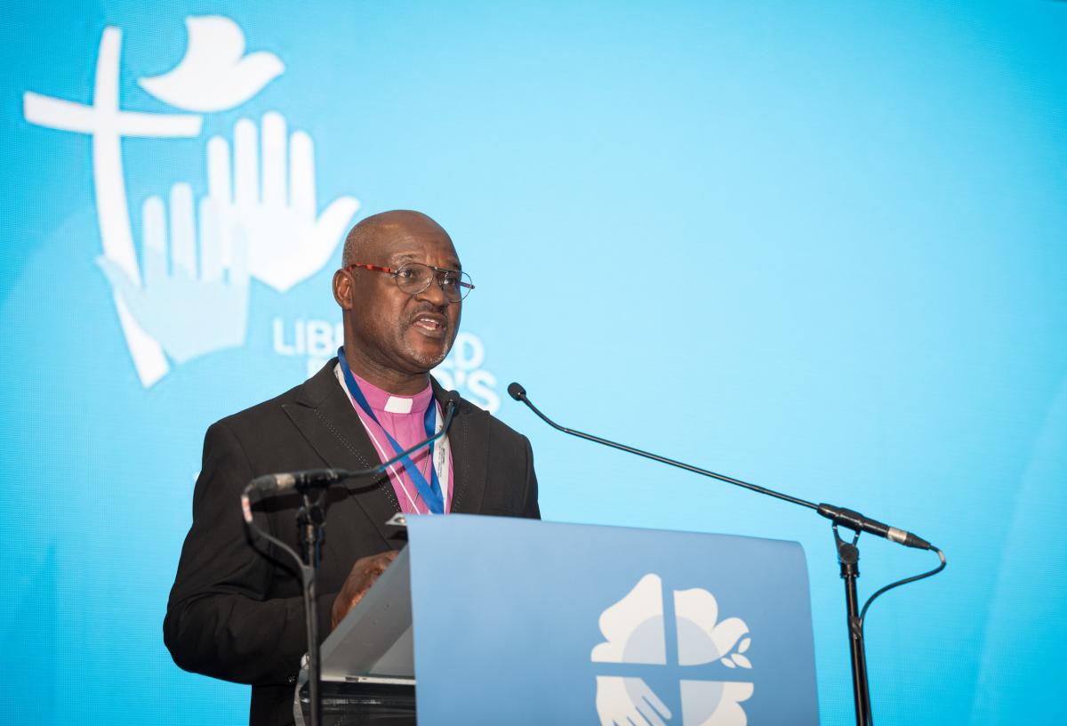 Pfarrer Dr. Musa Panti Filibus, Erzbischof der Lutherischen Kirche Christi in Nigeria, Präsident des Lutherischen Weltbundes. Foto: LWB/Albin Hillert