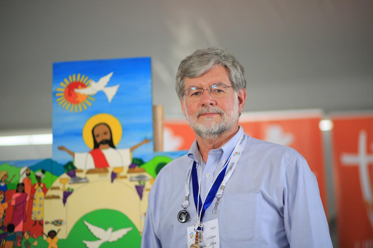 Rev. Dr Stephen Larson, pastor from the Evangelical Lutheran Church in Canada and chair of the International Worship Planning Committee for the Twelfth LWF Assembly. Photo: LWF/S. Gallay 