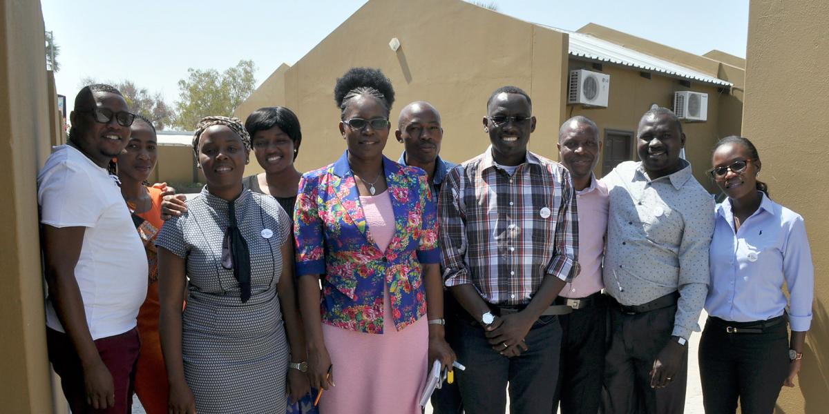 Members of the Namibia planning team for the youth pre-Assembly. 