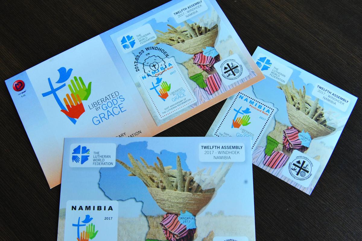 Commemorative stamps are being issued to mark the 12th Assembly and the Reformation Anniversary in Namibia. Commemorative stamps are being issued to mark the 12th Assembly and the Reformation Anniversary in Namibia.