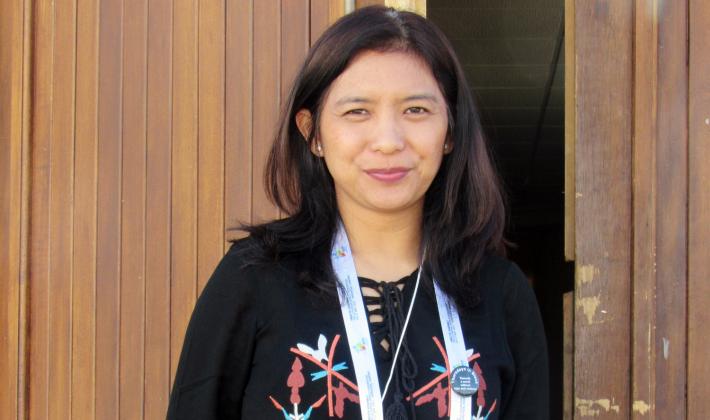 Gloria Sinaga from the Protestant Christian Batak Church in Indonesia is one of the participants of the LWF Women’s Pre-Assembly. Photo: LWF Nepal/Umesh Pokharel