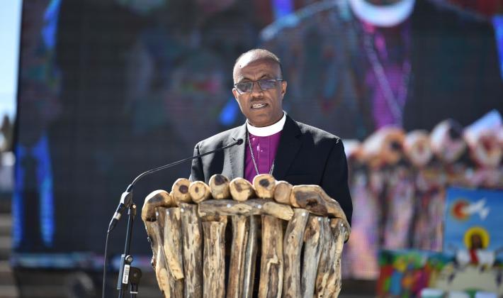 Le Rev Yonas Yigezu, de l’église de l’Ethiopie Mekane Yesus (EECMY). Photo: FLM/Albin Hillert