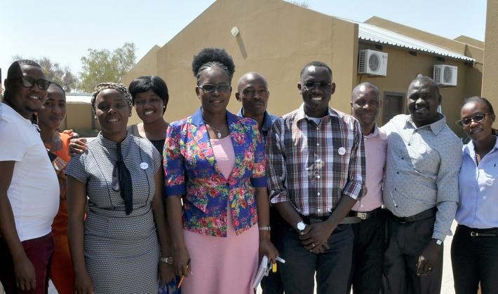 Members of the Namibia planning team for the youth pre-Assembly. 