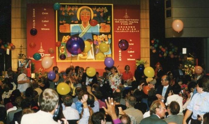 The LWF Ninth Assembly took place in Hong Kong, China in 1997. Photo: LWF Archives